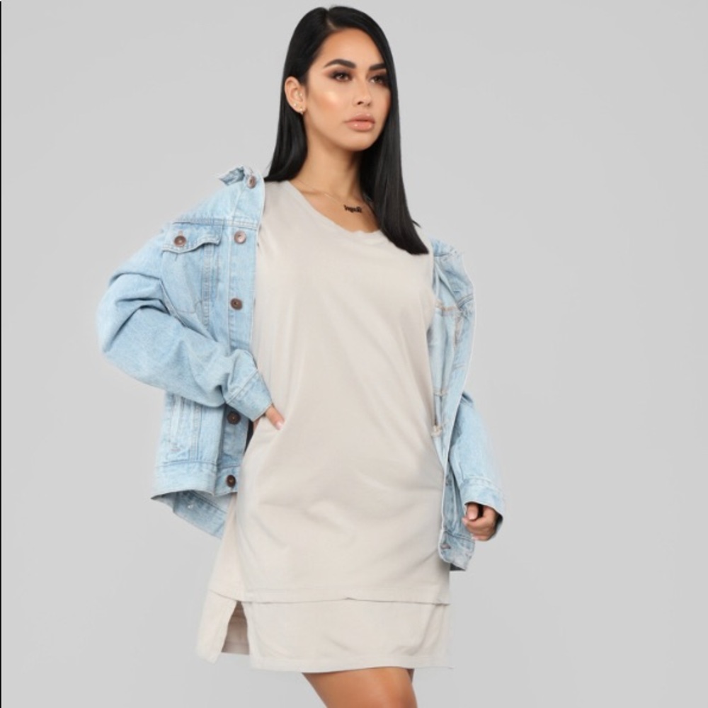 Oversized Fashion Nova Tee Shirt Dress*never worn